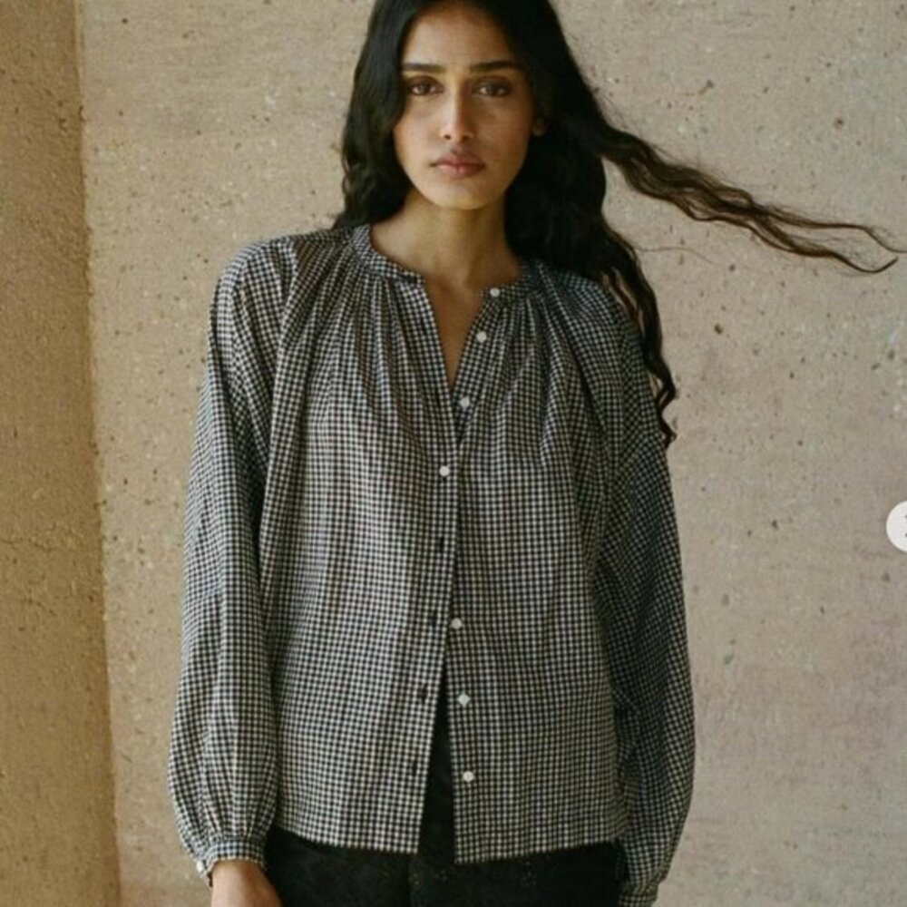 Doen Jane Top in La Maddalena Gingham